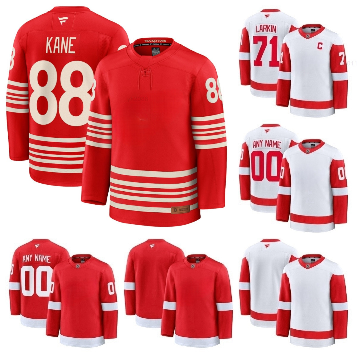 Patrick Kane Wings Jersey Hockey Alex DeBrincat Dylans Larkins Lucas Raymond Emmitt Finnie Andrew Copp Mason Appleton Ben Chiarot Marco Kasper Simon Edvinsson