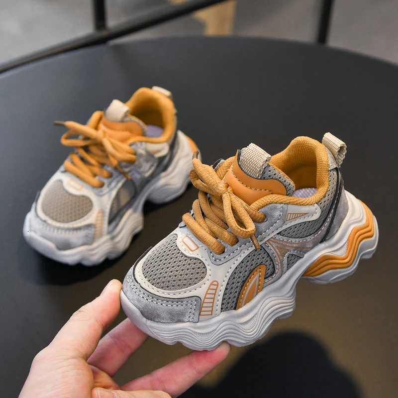 Children Mesh Breathable Sneakers TPR Casual Sport Shoes Toddler Boys Girls Running Shoes Baby Kids Chunky Sneakers Tennis 3-6YT251105