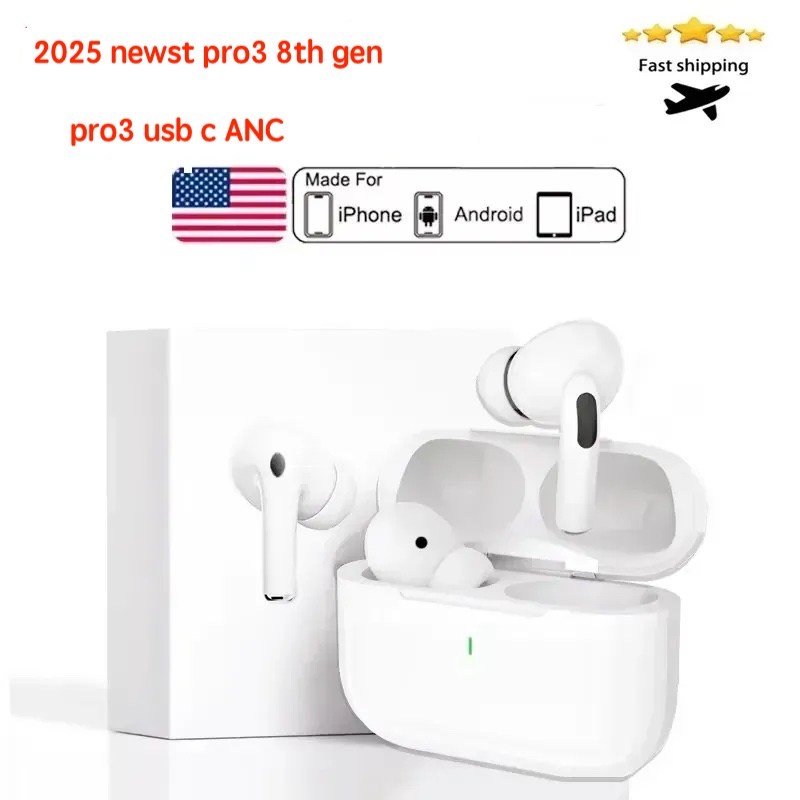 USA Stock for airpodspros 3 with with noise canceling airpodspro2 pro 2 air 4 5 earphones bluetooth headphone TPU Protective Cover Wireless Headphones Charging Case