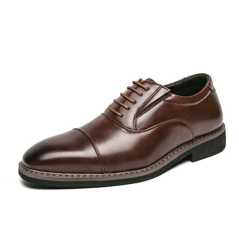 2023 Spring and Autumn New Large Sizes 38-46 Business Formal Three Joint Men's Leather Shoes