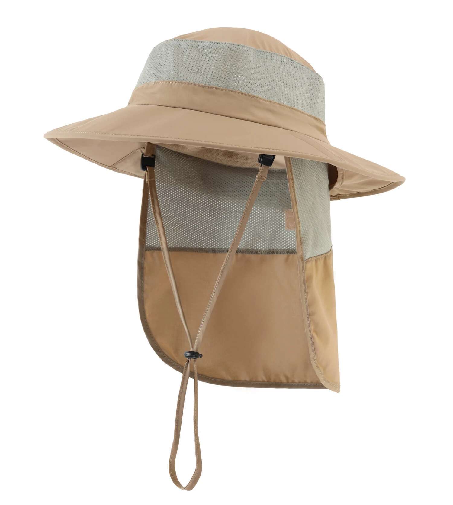 Connectyle Boys Outdoor UPF50+ Kids Bucket Wide Brim Fishing With Neck Flap Breathable Adjustable Sun Protection Hat