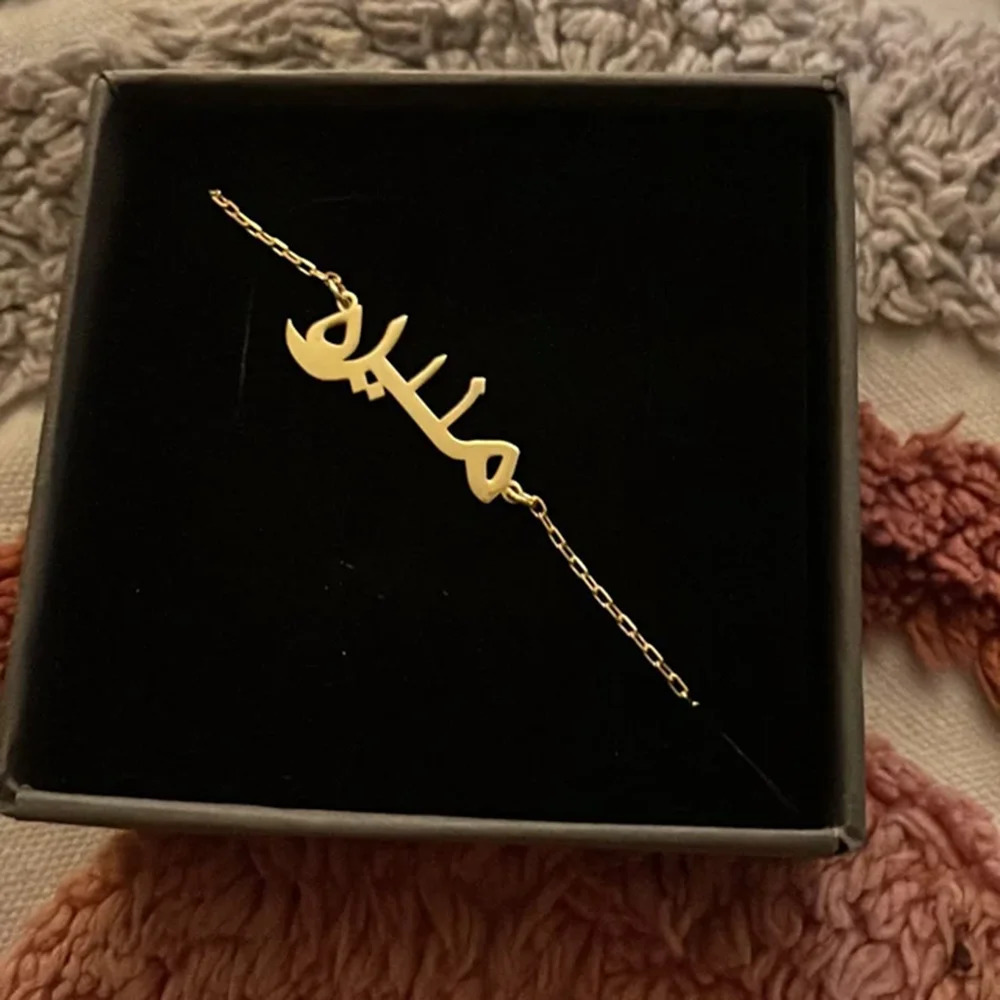 Custom Arabic Letter Name Bracelets For Women Gold Silver Color Stainless Steel Chain Personalized Customized Bracelet Jewelry 250327