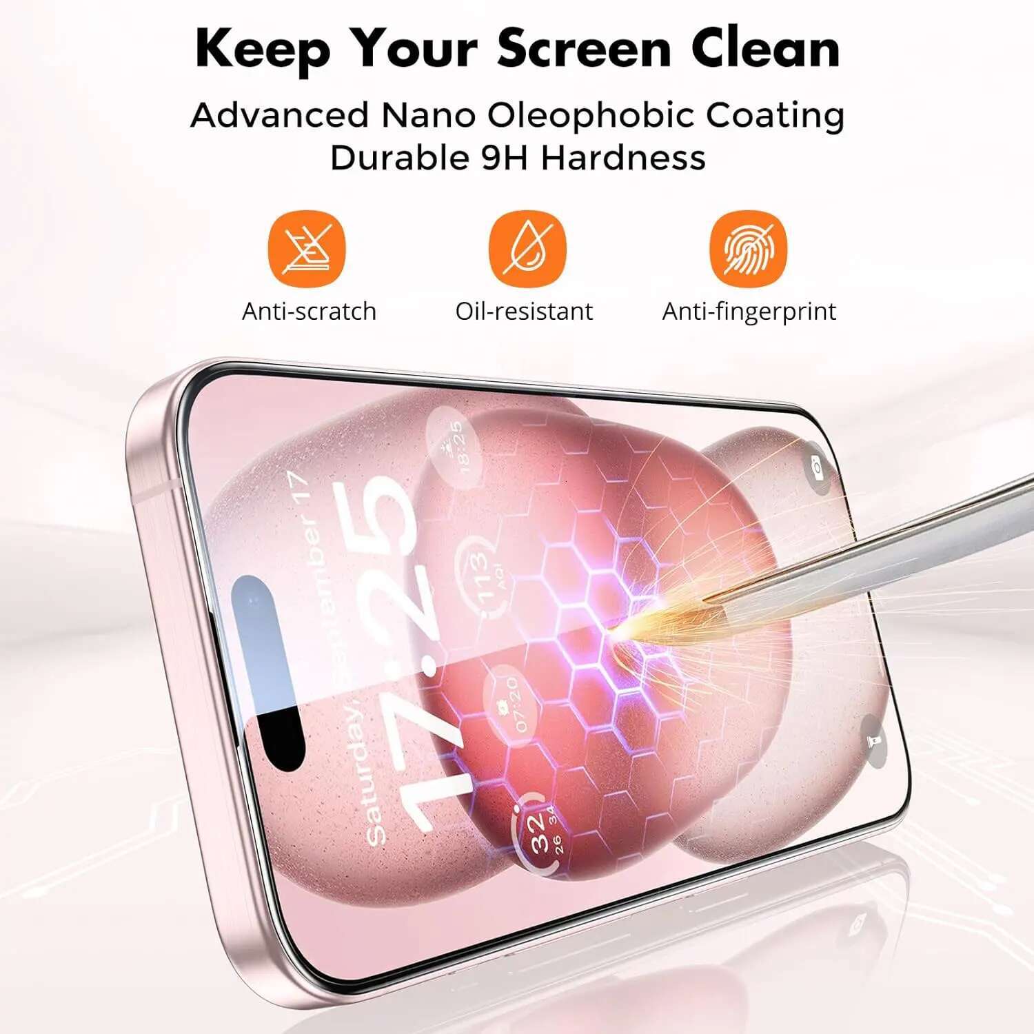 3Pcs Full Cover Tempered Glass Apple 13 11 12 14 Pro Max 15 Plus Screen Protector For iPhone X XR XS Protective Film