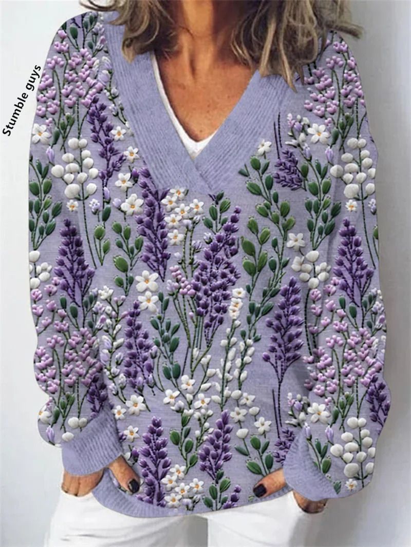 Autumn Winter Womens Autumn Winter Y2K Sweater Casual Fashion European American Warm Christmas Snowman Deer Dog Print Knit Top 251104CJ