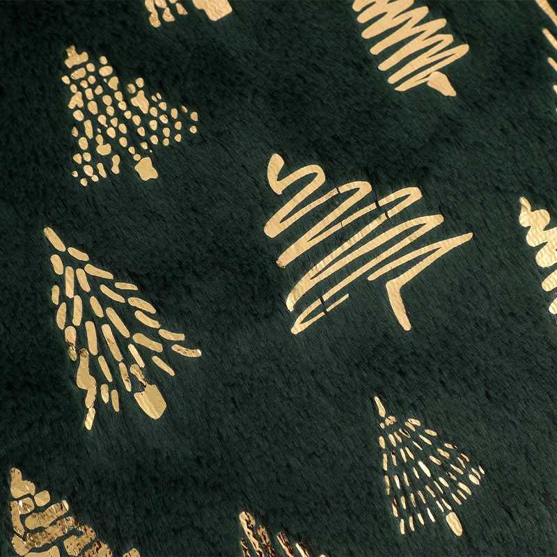 CANIRICA Cushion Cover Plush 45x45cm Green Christmas Supplies Pillow Cover for Living Room Sofa Home Decoration Party Pillowcase Y251105