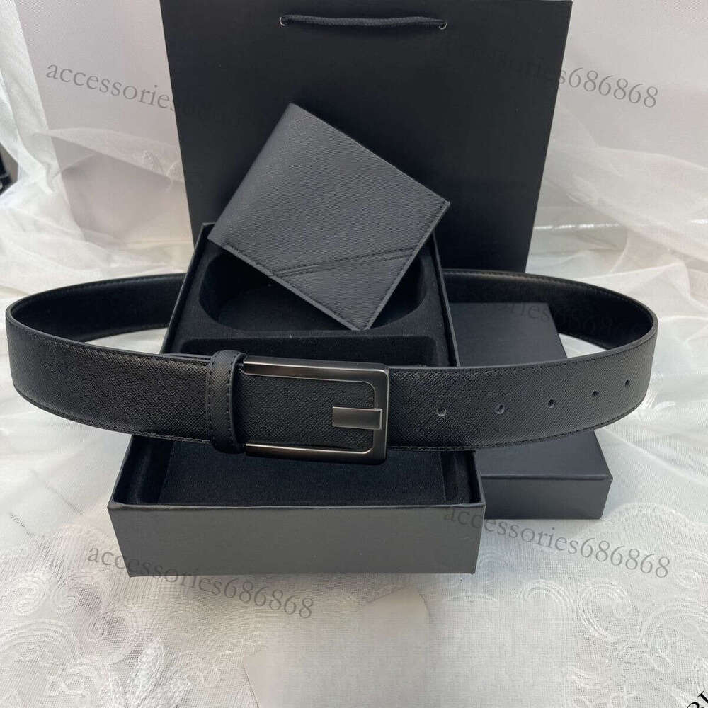 Belt High-end Gift Box Wallet Men's Casual Fashion New Business Cowhide Trendy Versatile Belt