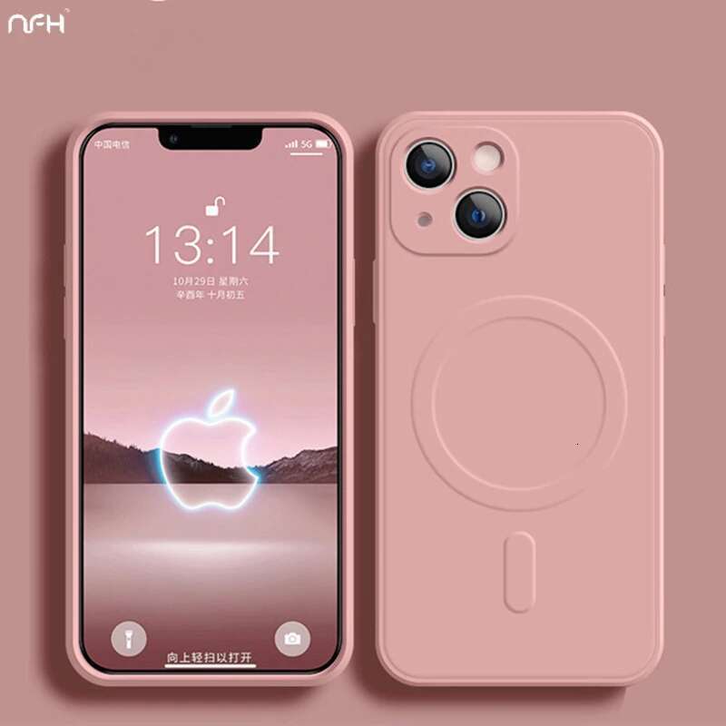 Pro Max Magsafe Magnetic Liquid Silicone Phone Case For iPhone 11 12 13 14 15 16 plus X Xr Protective Cover