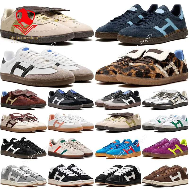 Top Adides Designer Casual Shoes Adidlyspezials Adidlysambas Handball Sneakers Men Women Platform Black White Gum Blue Burgundy Suede Leather Trainers Outdoor AD