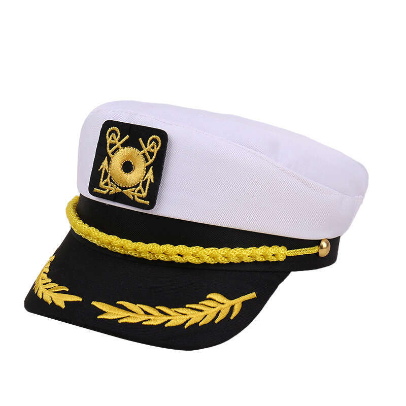 Halloween Carnival cosplay professional hat headband, navy captain sailor hat, children's stage party, police hat