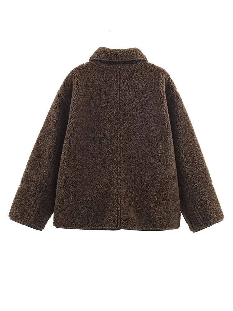 winter jacket women HH Woman Fashion Casual Street Style Jackets Women Lapel Single Breasted Pocket Decoration Coat Long Sleeve Winter Warm Jacket