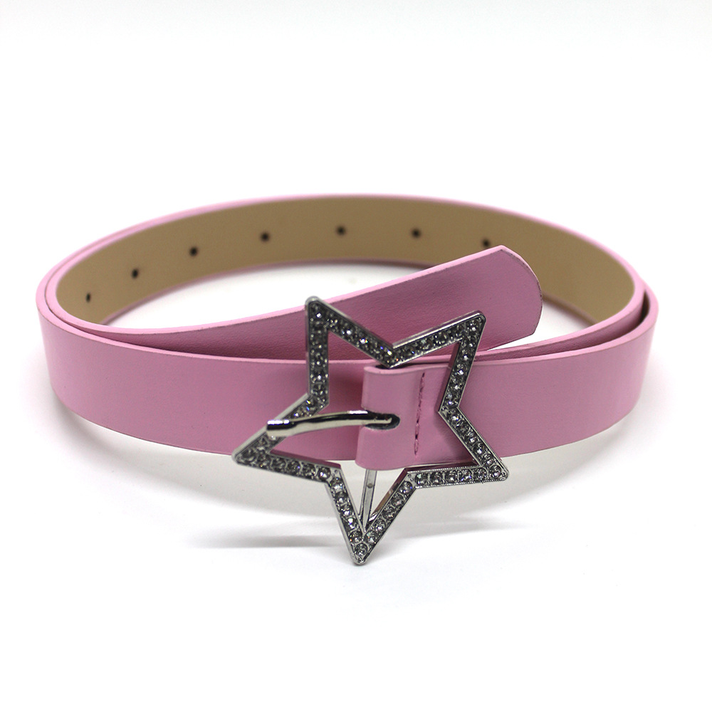 belts for women Y2k designer belt men Designer belt women belts ceinture luxe brown belt New style ins-style hot girl Y2K pink belt Five-pointed star 