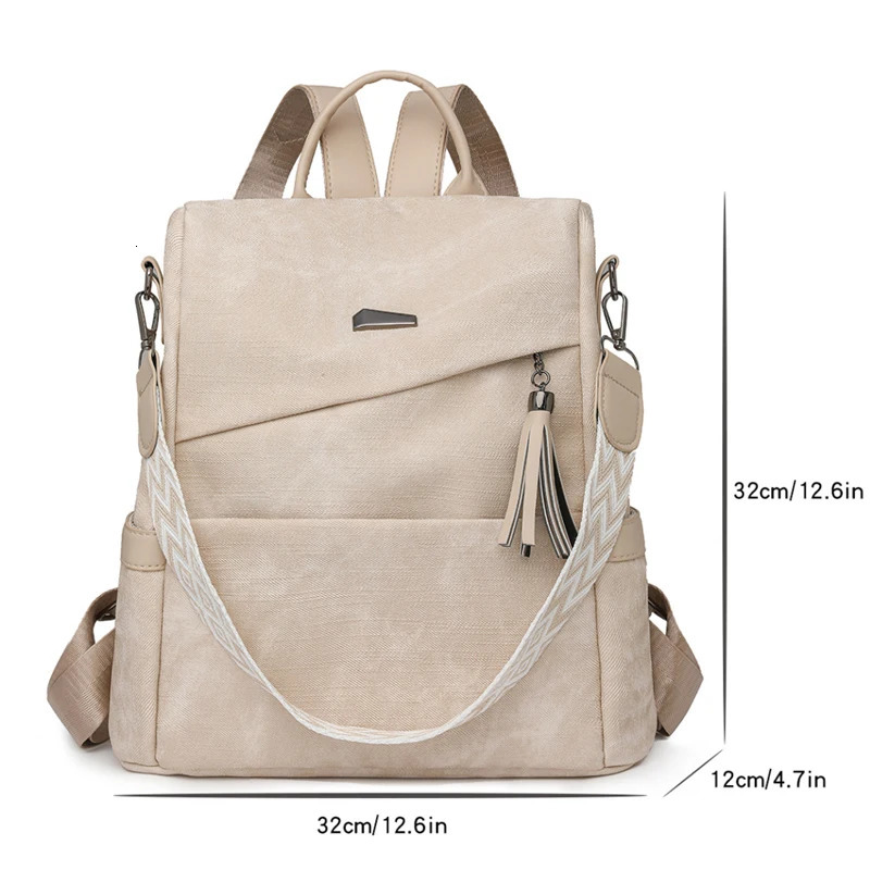 High Quality Pu Leather Backpack Women Ladies Shoulder Bag er Fashion Daypack Large Capacity School Bag for Girls 251105