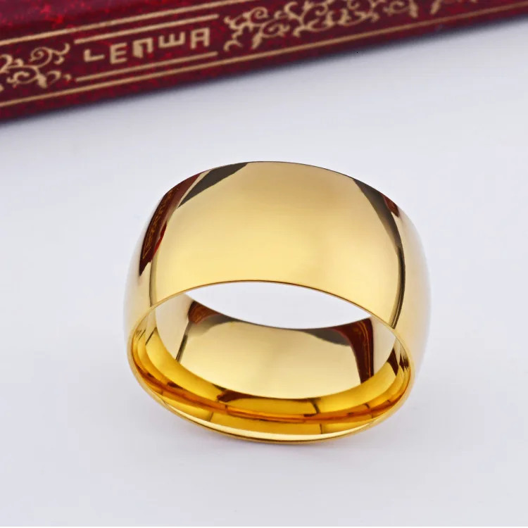 10mm Never Fading Classic Engage Wedding Steel Rings for Men And Women Jewelry 251031