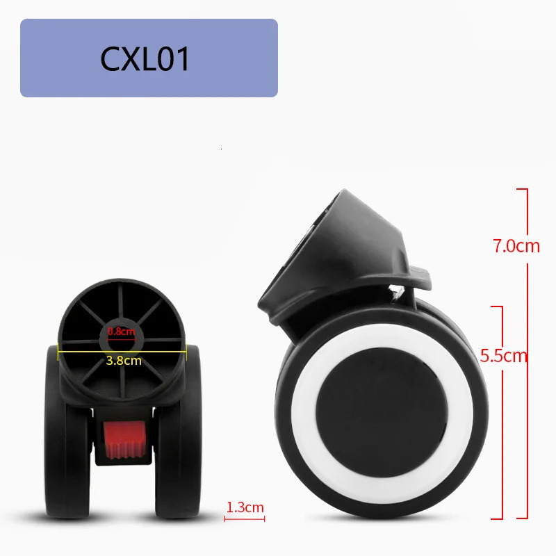 Removable Wheels Suitcase Universal Wheel Luggage Accessories Spare Parts for Trolleys Wheel Replacement Repair 251031