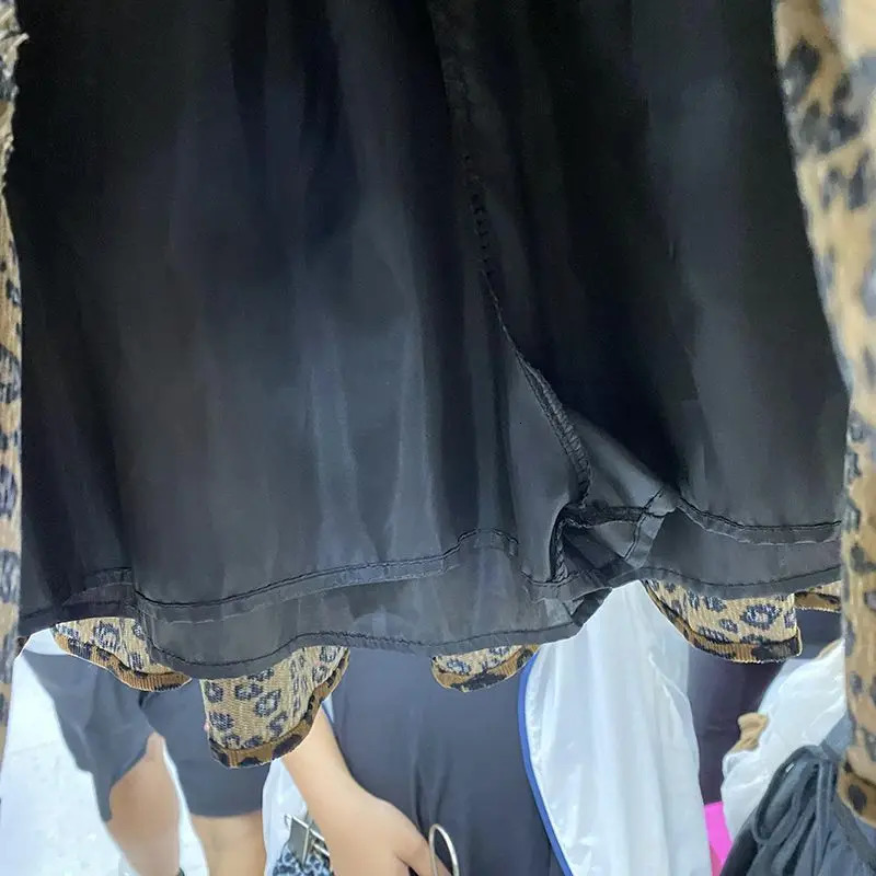 Womens Vintage Leopard Short Skirt sweet s Tiered Skirt Elastic Waist Pleated Mini Skirt Chic Retro Ladys A-Line Skirt 250402