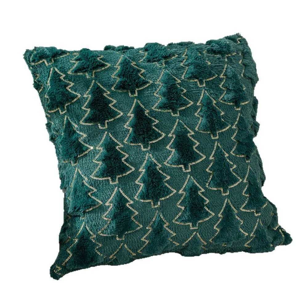 New Christmas Lights Embroidery Pillow Cover American Retro Living Room Sofa Pillow Cushion Christmas Atmosphere Home Decoration Y251105
