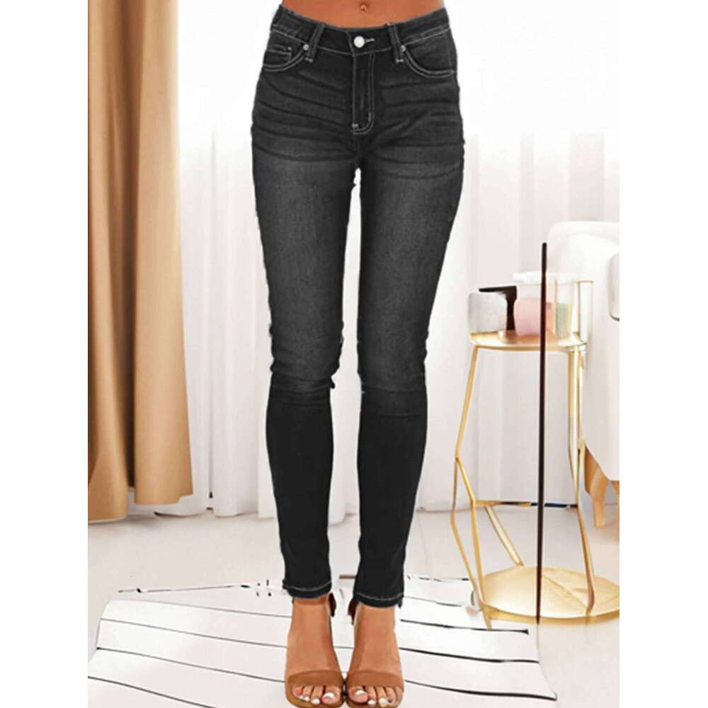 Women's High-Elastic Slim-Fit Spice Girls Fashionable Casual Jeans