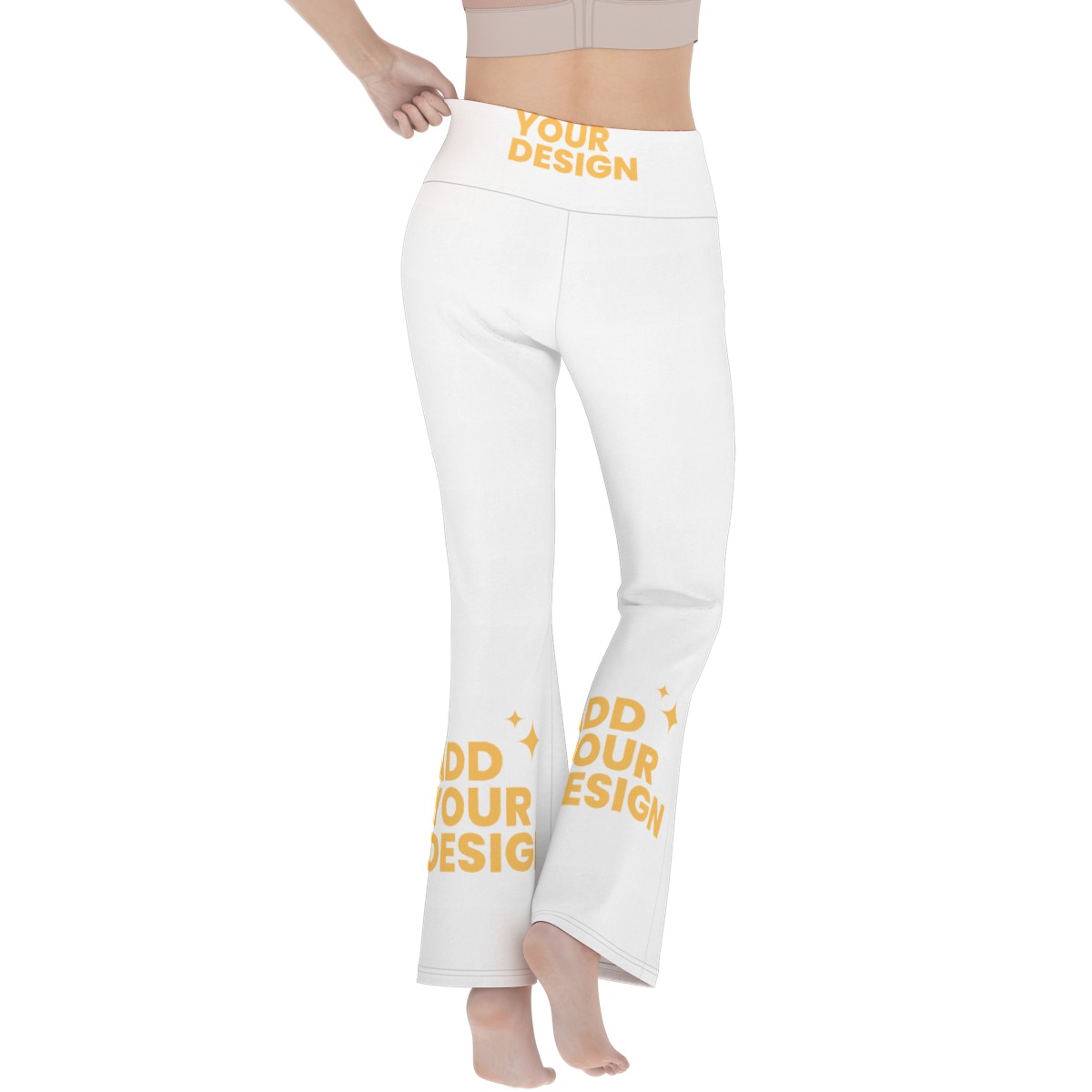 Women's Flare Yoga Pants Bootcut, High Stretch Bootcut Leggings 80% Polyester 20% Spandex, All-Over Print Butterfly Pants