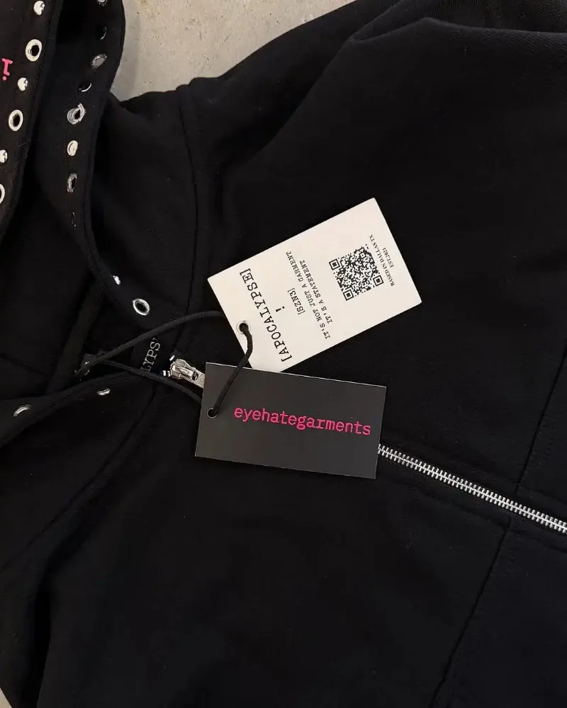 Eyehategarment Hoodie Hip Hop Zipper Hoodie Harajuku Fashion Leopard Print Loose Hoodie Mens Clothing Casual Jacket Street Clothing 250402