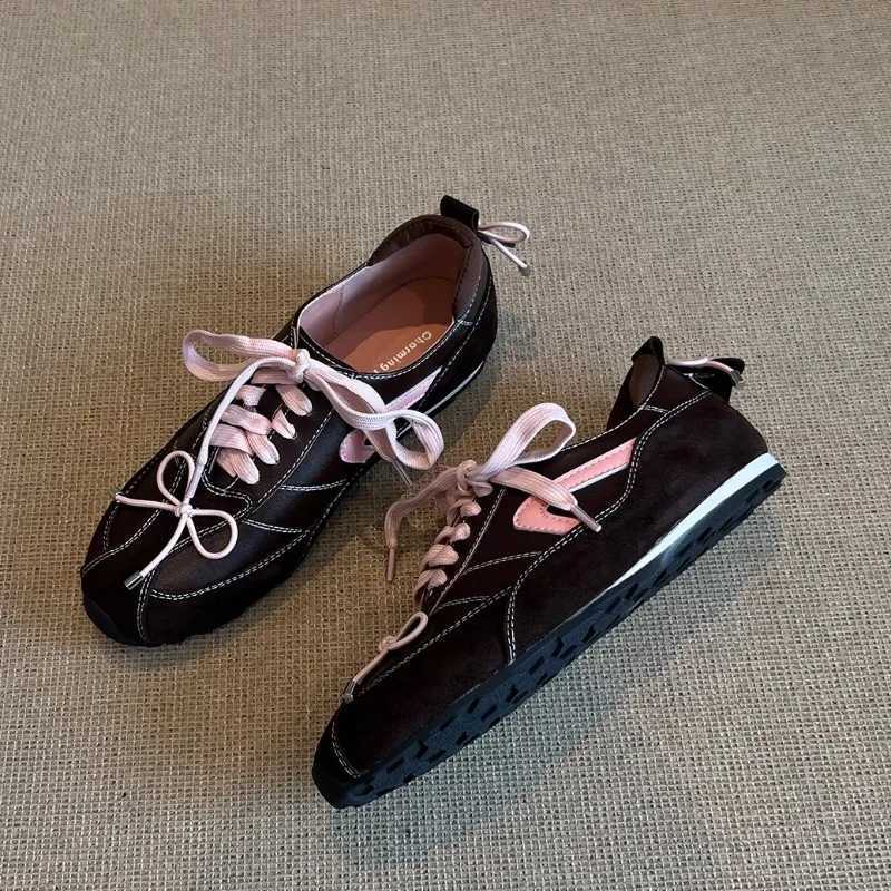 French Style Fion Round Toe German Training Shoes Wens Sneakers All-mah Inside Heightener Single Shoes Y251105