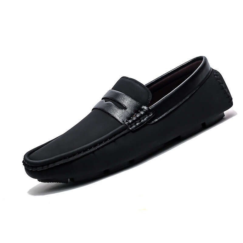 Large trendy bean size 46, one foot lazy casual shoes, men's loafers