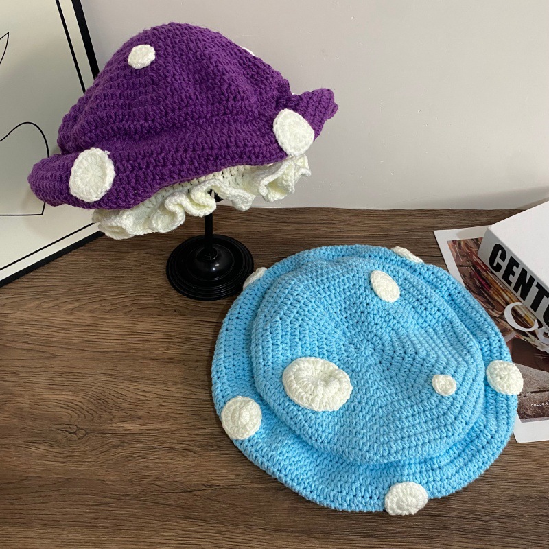 Free delivery hat Fashionable knitted hat simple solid color daily dirt resistant warm and cold hat