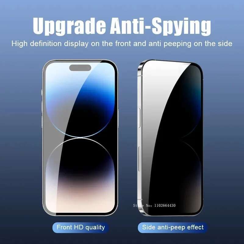 2Pcs Privacy Smartphone for Iphone Phone Screen Protector 16 15 14 Plus 13 12 Mini 11 Pro XR XS Max X Tempered Glass Film