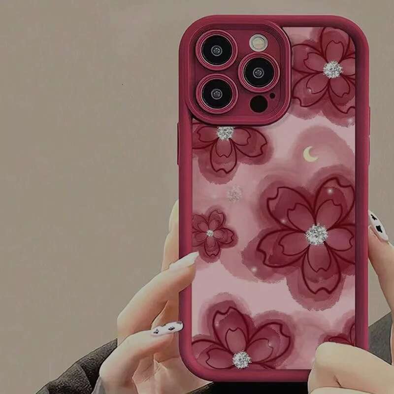 Moonlit Red wer Printed Phone for 15 Case IPhone 16e 11 13 12 14 16 Pro Max XR XS X 7 8 Plus Shockproof Cover