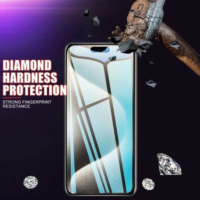 4Pcs 9H Hardness Tempered Apple 14 15 16 Pro Max Screen Protector For iPhone 13 mini Transparent Glass Film