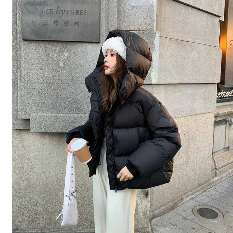 New Down Cotton-padded Clothes Womens Winter Short Thickened Fashion Cotton-padded Clothes Version Loose Cotton-padded JacketT251105