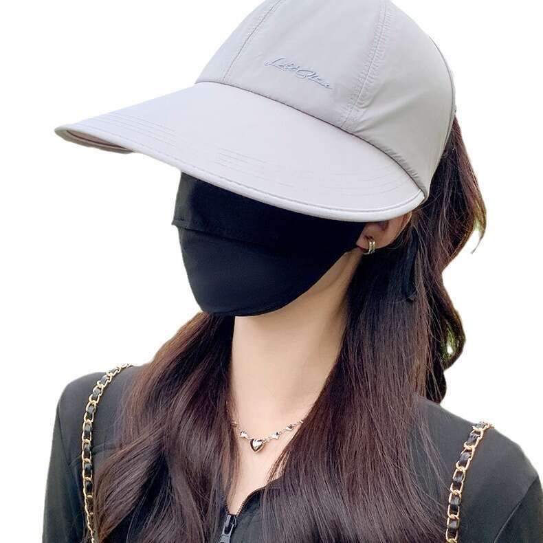 Advanced sunscreen hat with face mask - UPF50+UV protection, full face coverage, ideal for outdoor and summer use