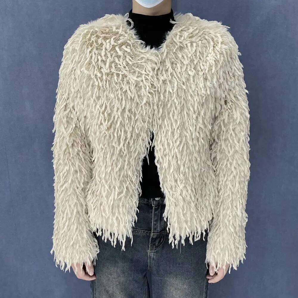 New Faux Fur Women High Quality Fashion Coat Short Jacket