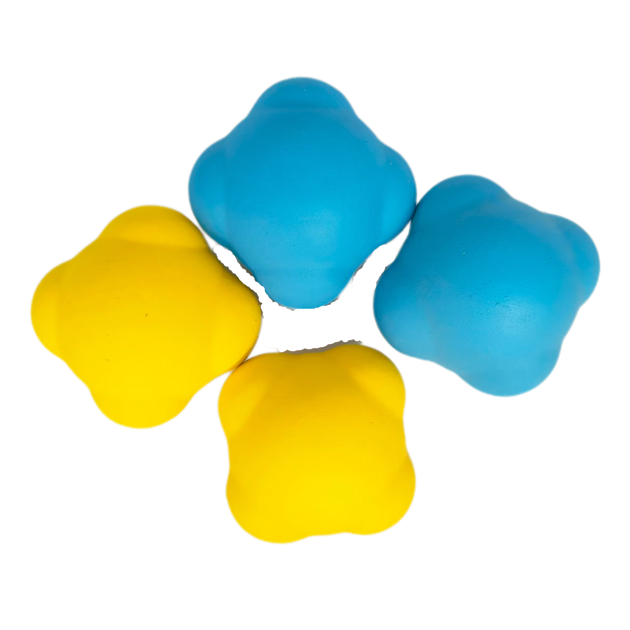 Rubber Squeaky Chewy Dog Toy Soft Natural Latex Interactive 5.5cm Bouncy Balls Dog Toys with Bright Colors for Small Dogs 6pcs/Pack