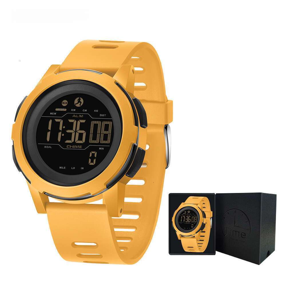 DHwatches Sanda Calorie Pedometer Alarm Clock Waterproof Multifunctional Hiking Sports Military Style Shockproof Smart Watch for Men and Women