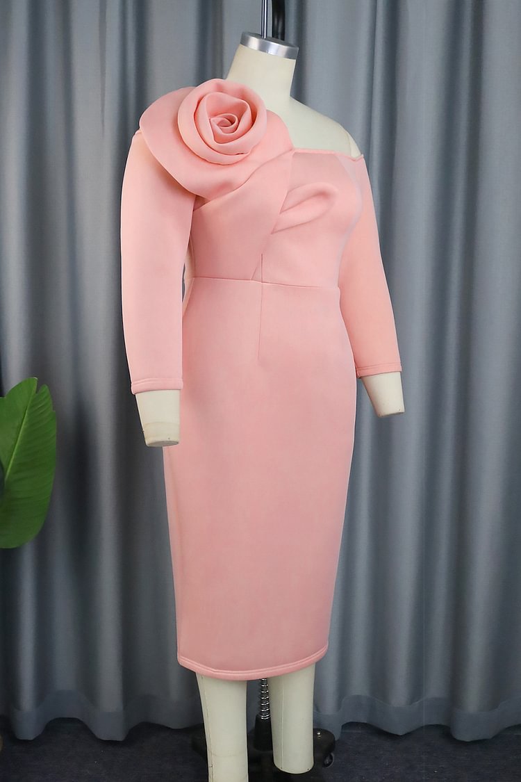 Aso Ebi Pink Evening Dress Formal Party Prom Gowns Off The Shoulder Weddings Reception Gown Formal Occasion Dress Vestidos De Noche Plus Size Customiz