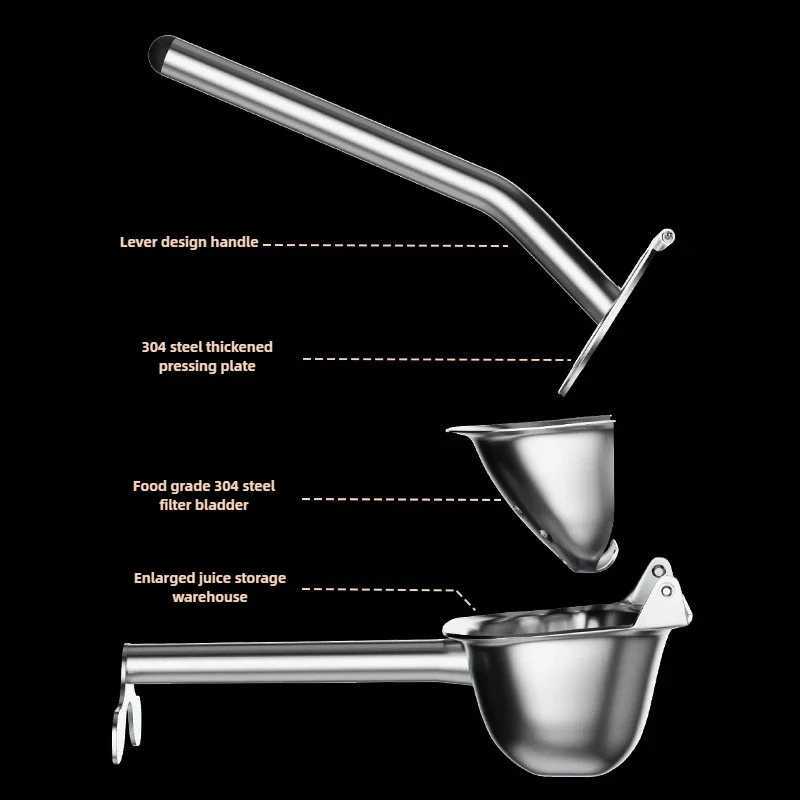 Portable Manual Juicer Detachable Lemon Squeezer for Summer Fruits Vegetables Camping Juice Maker C251105