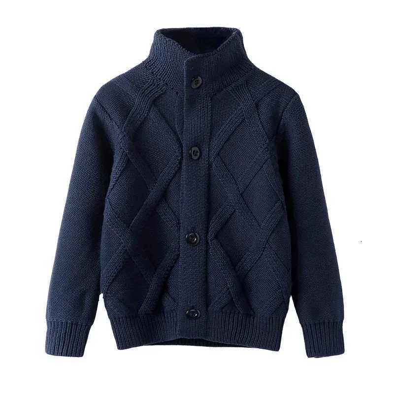 Winter Boys Sweater Kid Thick Knitted Bottoming Turtleneck Shirts Solid High Collar Cardigan High Quality Children SweaterT251105