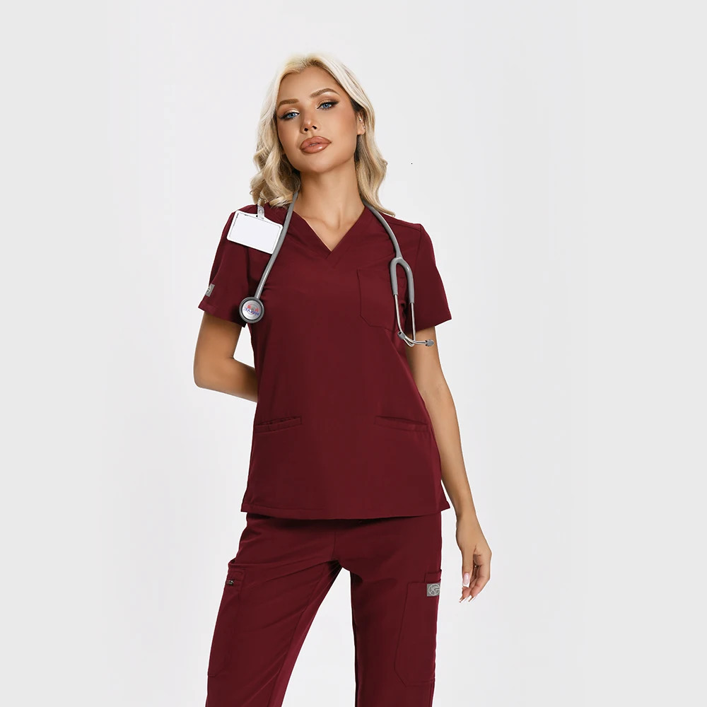 KUNGFU SCRUBS nursing clothes women workwear nurses scrubs set softness anti-wrinkle uniform antibacterial gown 251104