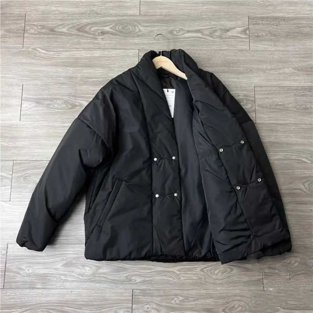 2024 Autumn/Winter New Womens Down Cotton Jacket Loose Commuter Windproof Stand Up Collar JacketT251105