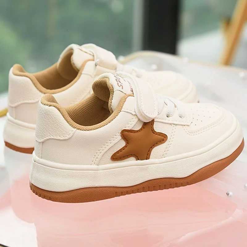 Childrens Sneakers Versatile Casual Shoes 2025 Spring Fall New Soft-Soled Kidsrens Shoes Breathable Boys White Shoes Girls FlatsT251105
