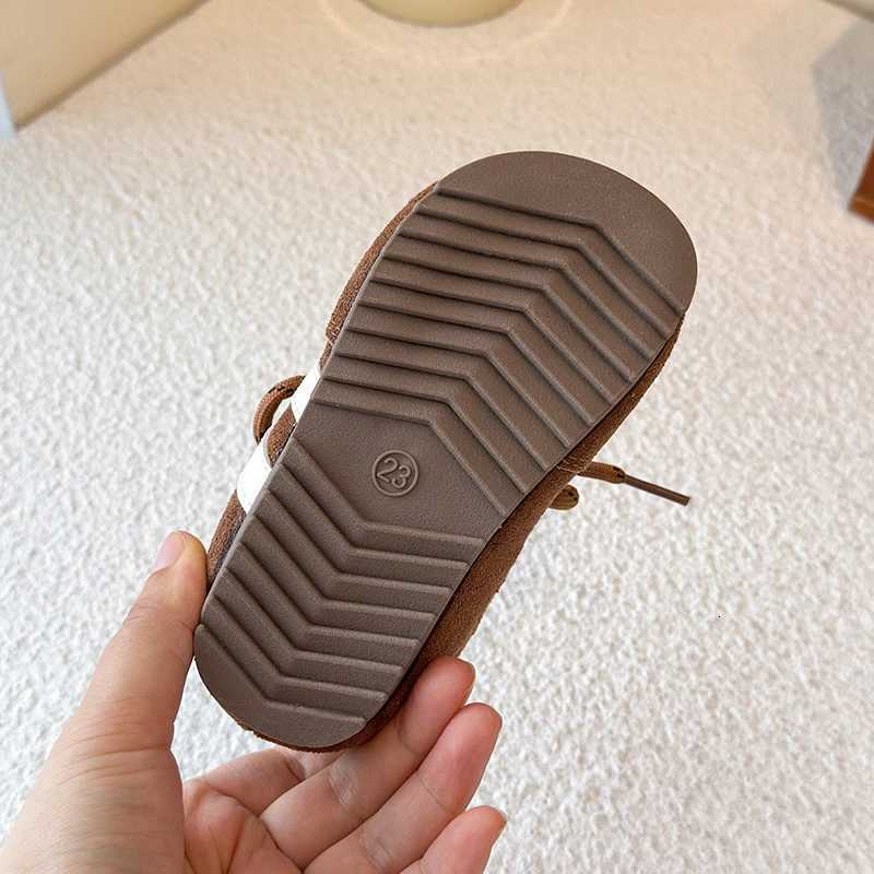 Childrens Sneakers Four Seasons Models 2-16 Years Old Red Boys Girls De Training Shoes Brown Soft Non-slip Kids Single ShoesT251105