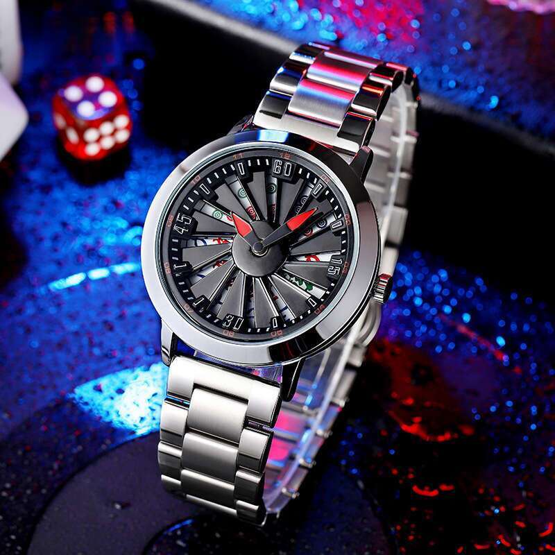 DHwatches Sanda New Model with Running Mahjong Hollow Large Dial Fashionable Personality Creative Concept Men's