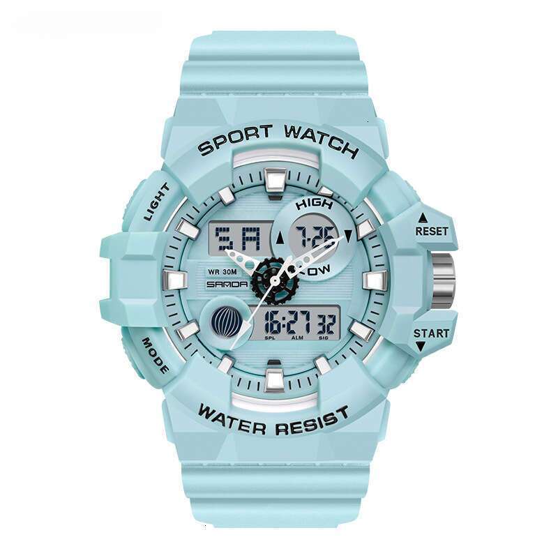 DHwatches Sanda Special Sale Youth Junior High School Students Men's and Women's Watches TJ Dual Display Wristwatch