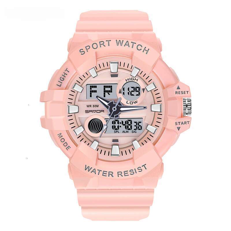 DHwatches Sanda Special Sale Youth Junior High School Students Men's and Women's Watches TJ Dual Display Wristwatch