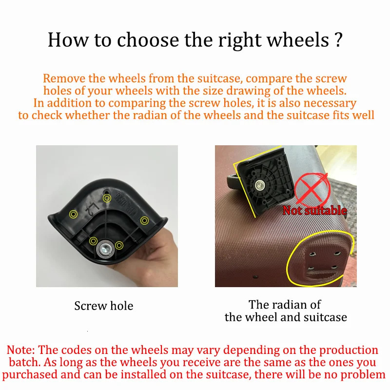Suitable for American Tourister 85A Universal Wheel 24PCS Wheels for Suitcase Luggage Accessories Replacement Spare Parts Mute 251031