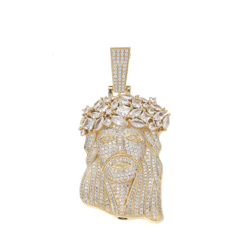 Jesus Pendant Moissanite Pendant Custom Diamond Couple Men Instagram Hip Hop Cuban Chain Necklace Accessories