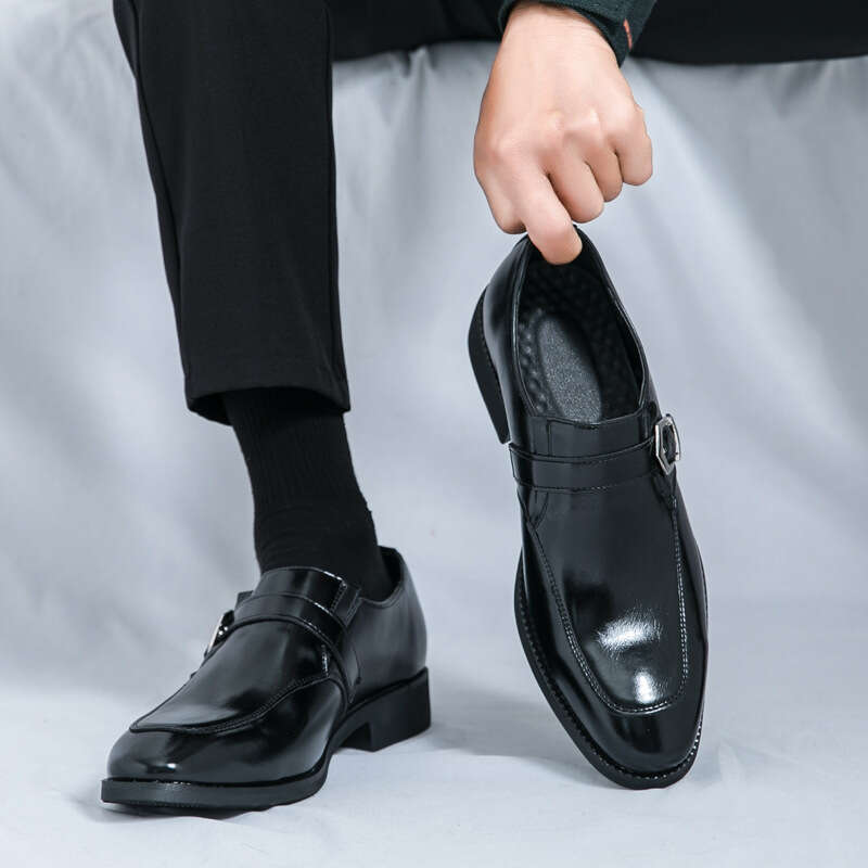 Large one foot Le Fu 2024 Spring and Autumn new men's British style Korean version wedding groom shoes