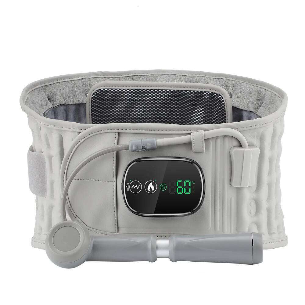 Decompression Belt With Rechargeable Battery Iatable Lumbar Traction Device Heating Waist Massage Back Pain Relief