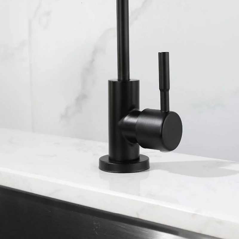 Gooseneck Water ifier Faucet Rrse Osmosis Drinking Water Filter Faucet stainless steel 1/4 Ceramic Core Y251104