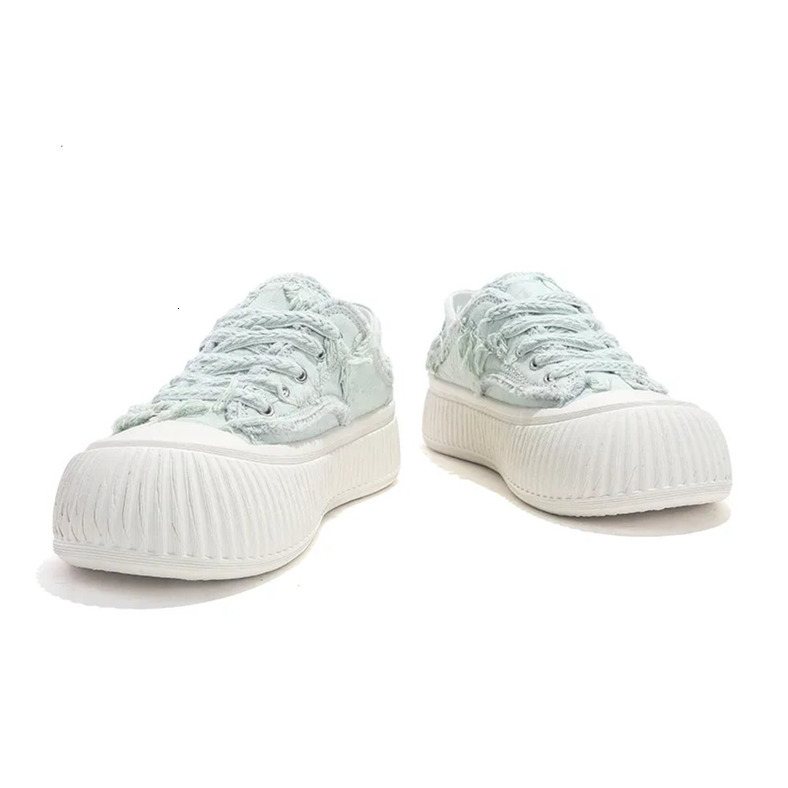 2025 Jifffly Women's Slip-on Shoes Biscuit Style Super Eye-catching Canvas Material Korean Trendy Versatile Casual Shoes